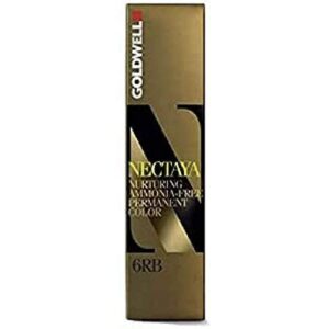 Guldfärgad Goldwell Nectaya-förpackning med texten 6RB.